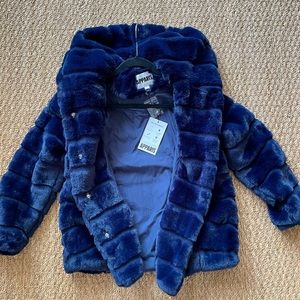 Apparis Goldie Coat - Navy. Small. NWT.